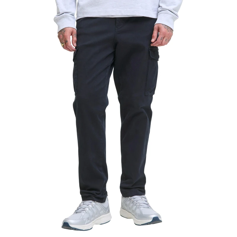 JACK & JONES Men's Jpstace Arthur Dobby Cargo Sn, Dark Navy, 27 W/30 L