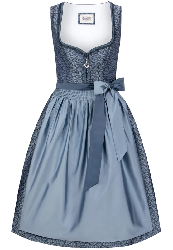 Heimatgwand Women's Dirndl Merrit Special Occasion Dress, Blue, 10