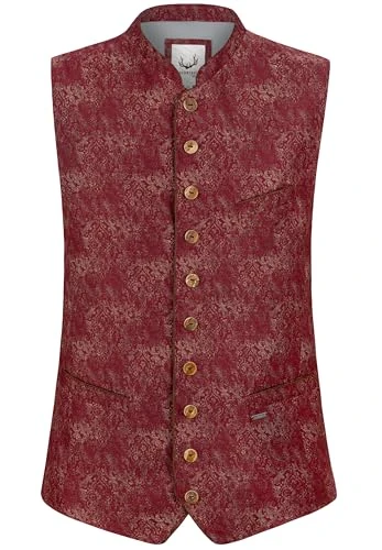 Stockerpoint Men's Trachtenweste Claudio Traditional Waistcoat, red, 46
