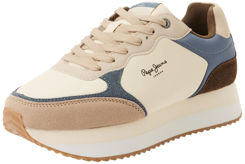 Pepe Jeans Women's W HIGH Runner Sneak, Pink(Light Nude Pink), 5 UK