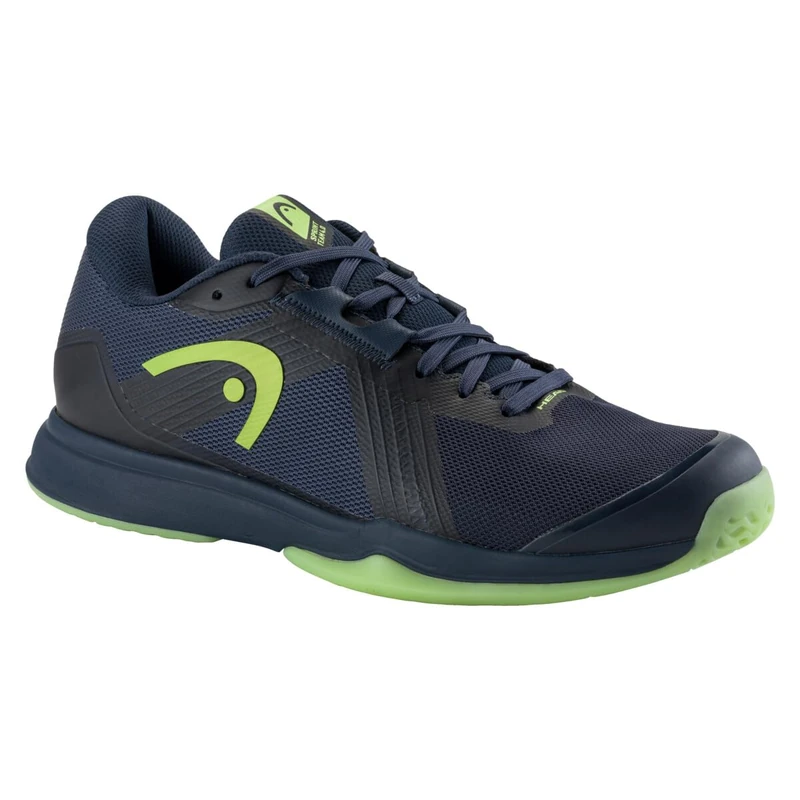 HEAD Men's Sprint Team 4.0 Indoor NVLI Squash/Racquetball Shoes, Navy Lime, 7 UK