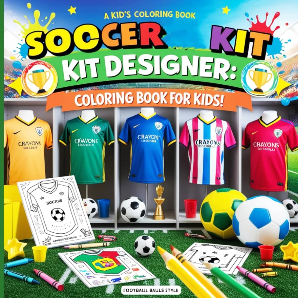 Soccer Coloring Book for Kids: Soccer Gifts for Boys 8-12: The Ultimate Soccer Coloring Book for Kids and Teens: Players from All Over the World and Fun Sports Designs