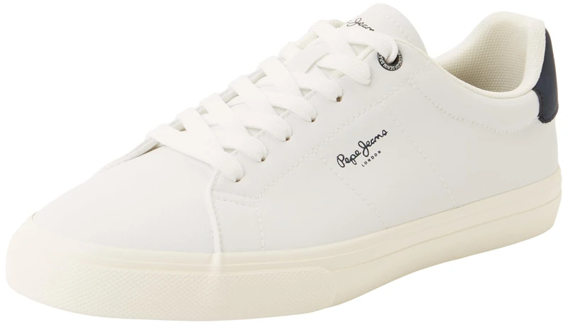 Pepe Jeans Men's M Court Sneaker Sneak, White(White), 9