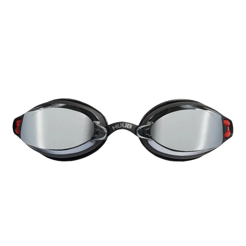 Huub Brownlee 2 Custom Air Swimming Goggles, Black/Red + Light Smoke Mirror