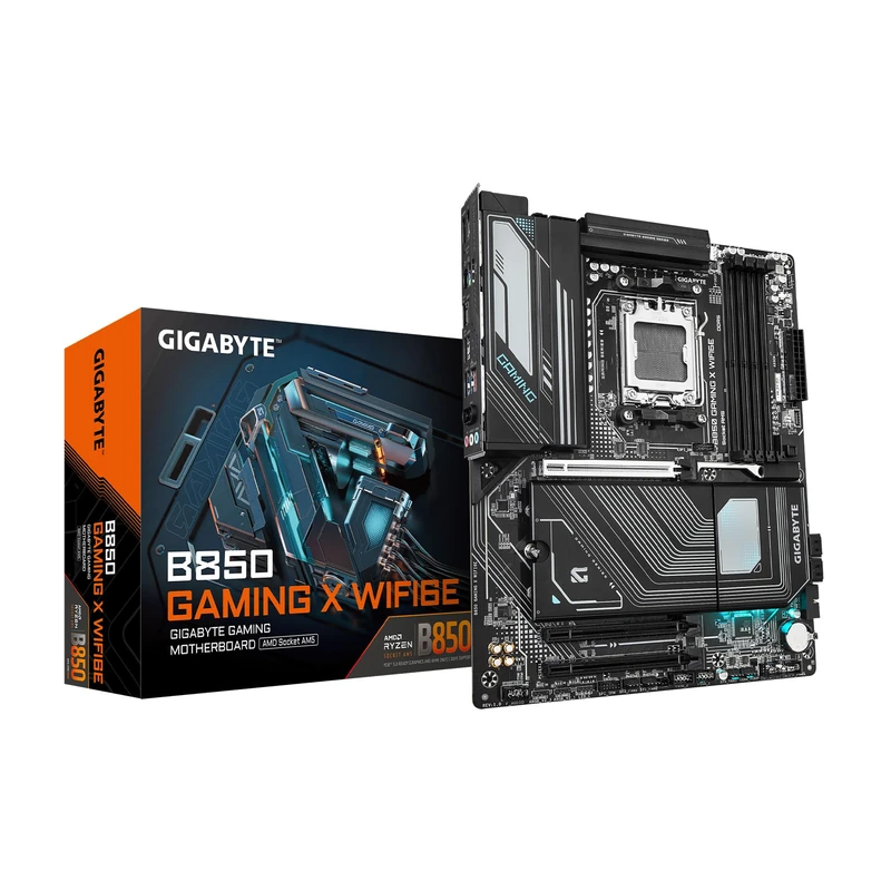 GIGABYTE B850 Gaming X WIFI6E AMD AM5 LGA 1718 Motherboard, ATX, DDR5, 3X M.2, PCIe 5.0, USB-C, WIFI6E, 2.5GbE LAN, EZ-Latch, 5-Year Warranty - Image 1