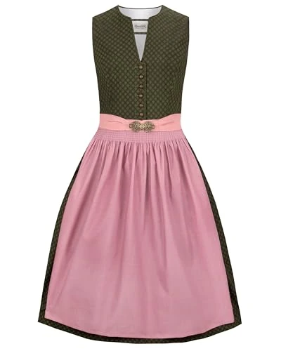 Heimatgwand Women's Dirndl Luana Special Occasion Dress, Olive, 20