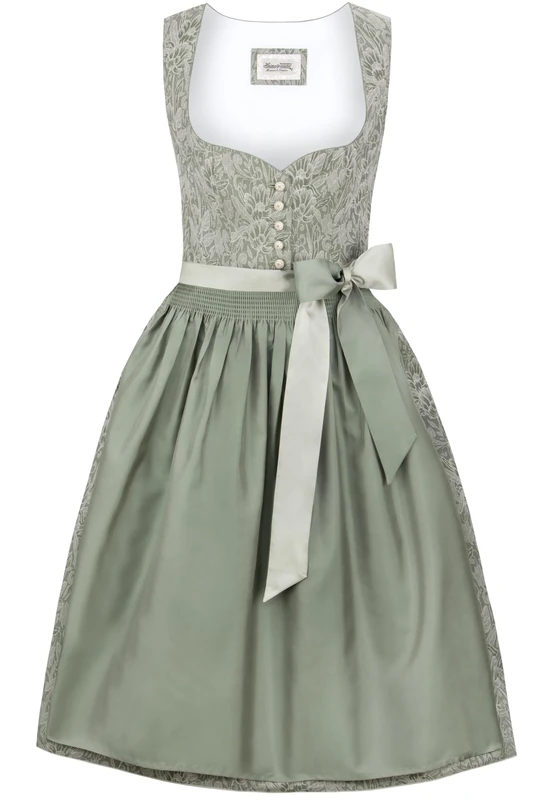 Heimatgwand Women's Dirndl Leonie Special Occasion Dress, Green, 16