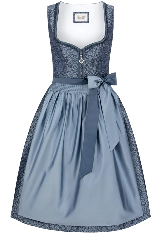 Heimatgwand Women's Dirndl Merrit Special Occasion Dress, Blue, 8