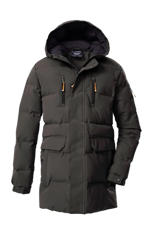 Killtec Boys Kow 238 Bys Qltd Prk Outdoor Parka/Quilted Parka/Functional Parka in Down Look with Hood - Image 1
