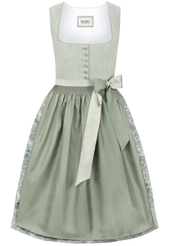 Heimatgwand Women's Dirndl Amira Special Occasion Dress, Green (sage), 18