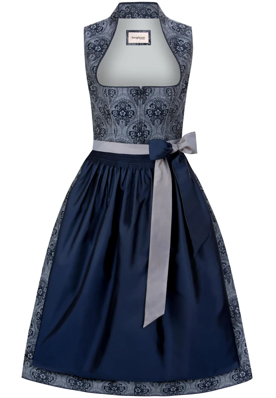Bergfeuer Women's Dirndl Layla Special Occasion Dress, darkblue, 10