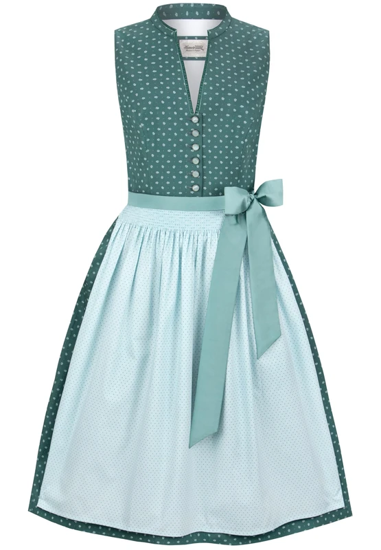 Heimatgwand Women's Dirndl Linda Special Occasion Dress, Petrol, 16