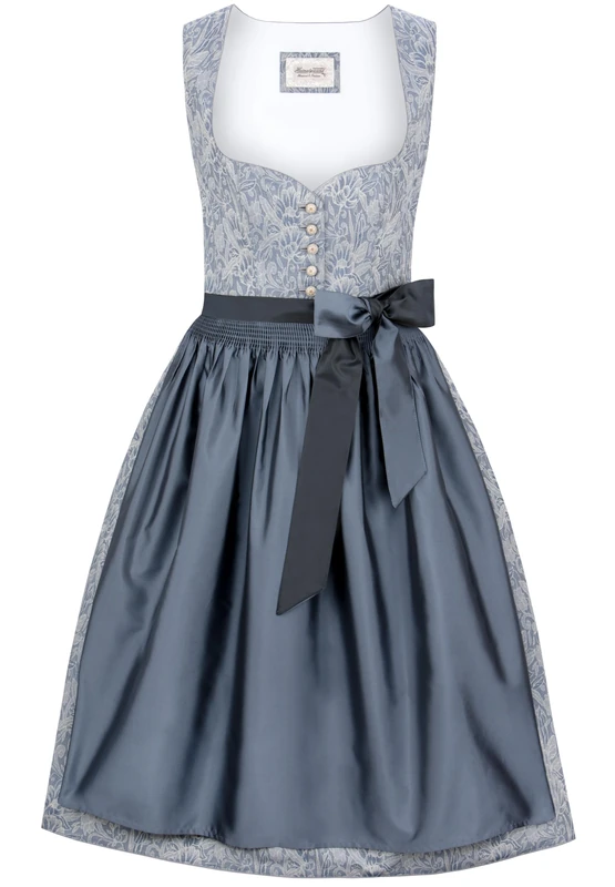 Heimatgwand Women's Dirndl Leonie Dress for Special Occasions, Blue, 14
