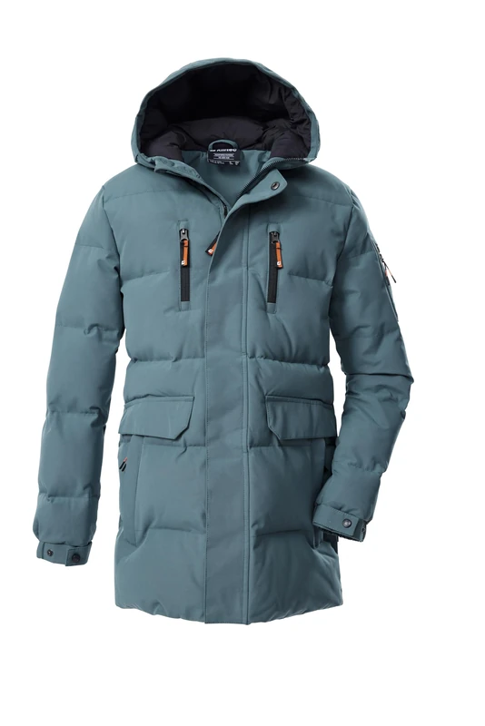Killtec Boys Kow 238 Bys Qltd Prk Outdoor Parka/Quilted Parka/Functional Parka in Down Look with Hood