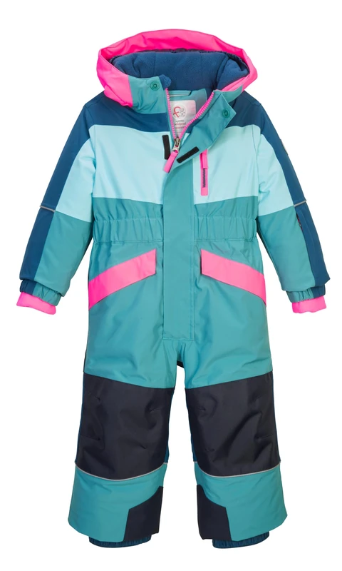 first instinct by killtec FISW 47 MNS ONPC 43394-000 Children's Ski Overall with Hood Dark Aqua 122/128