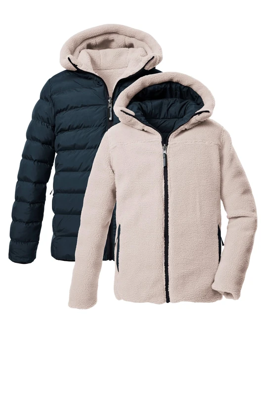 Killtec Boys Kow 231 Bys Jckt Reversible Down Jacket/Quilted Jacket with Hood