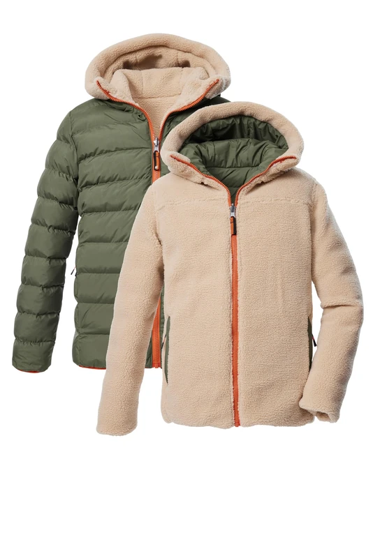 Killtec Boys Kow 231 Bys Jckt Reversible Down Jacket/Quilted Jacket with Hood