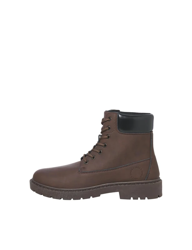 JACK & JONES Men's Jfwainsworth PU Boot, Brown Stone, 43 EU, Brown Stone, 9.5 UK