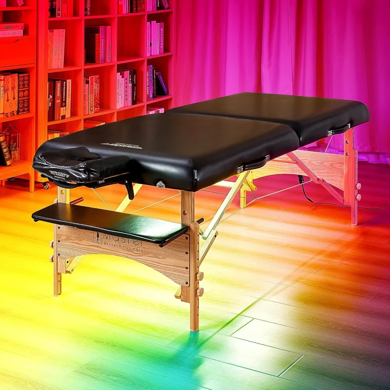 Master Massage Aurora RGB Ambient Lighting System for Massage Tables – Atmosphere Light, Multiple Colors LED Strips Create Relaxing Environment for Spa Salon Bed. Easy Install, Enchanting Decoration