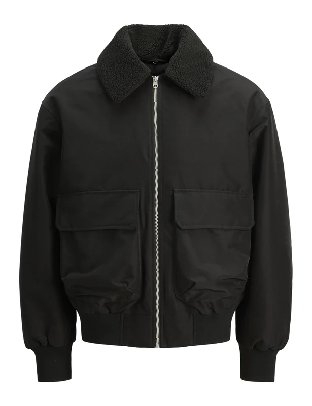 JACK & JONES Men's Jorinwood Bomber Jacket, black, XXL