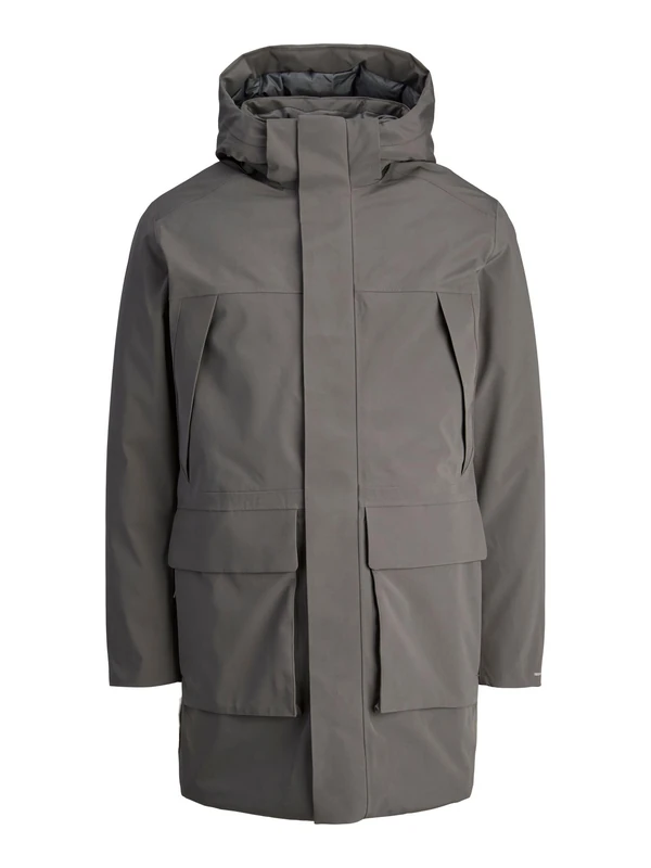 JACK & JONES Men's Jprccmoon Parka Sn, Volcanic Ash, M, Volcanic Ash, M