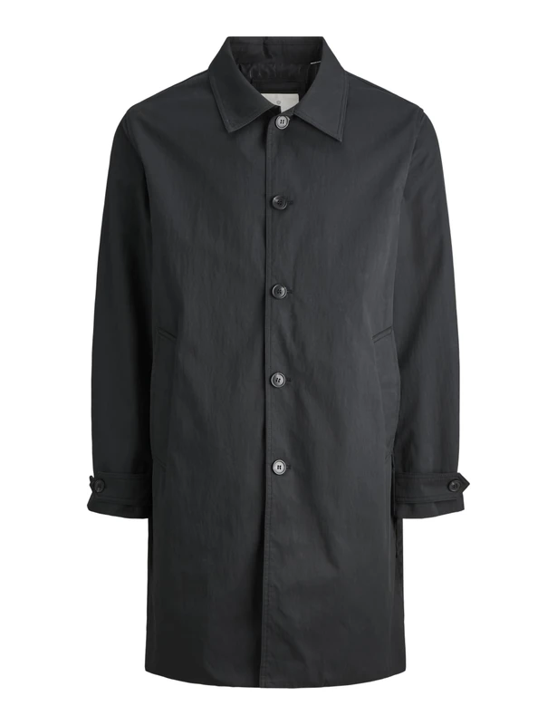 JACK & JONES Men's Jprccmiles Mac Coat Sn, black, XS