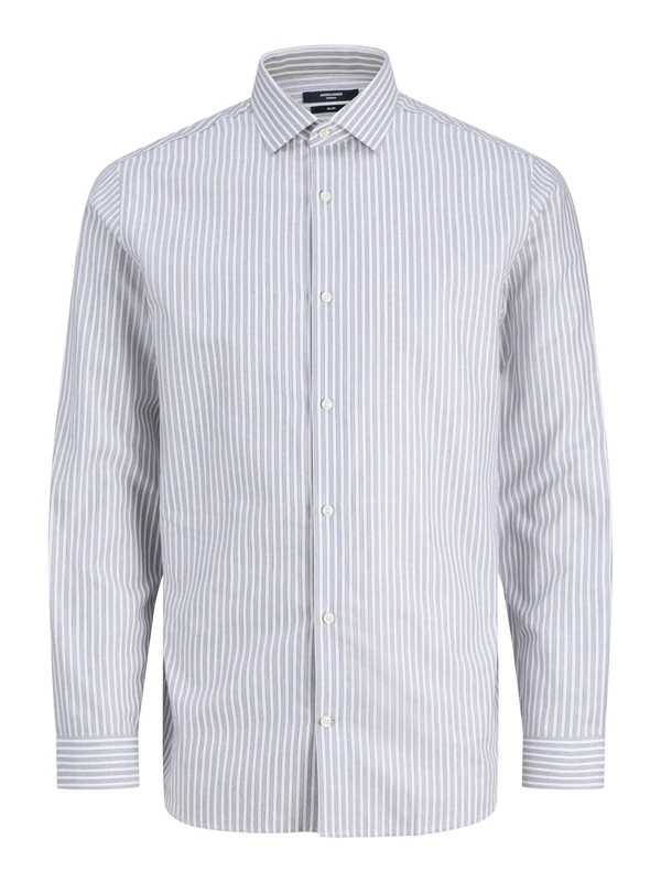 JACK & JONES Men's Jprblaparker Shirt L/S Noos, Bright White, XS