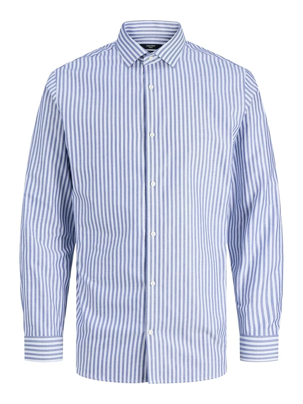 JACK & JONES Men's Jprblaparker Shirt L/S Noos, Black (Black Iris), XS