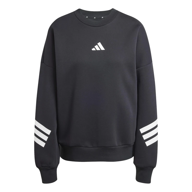 adidas Women's FUTURE ICONS THREE STRIPES SWEATSHIRT, black, S
