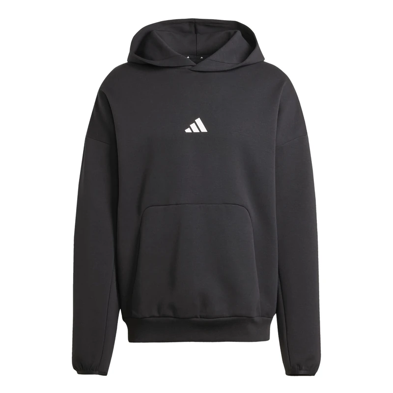 adidas Men's FUTURE ICONS SMALL LOGO HOODIE, black, L