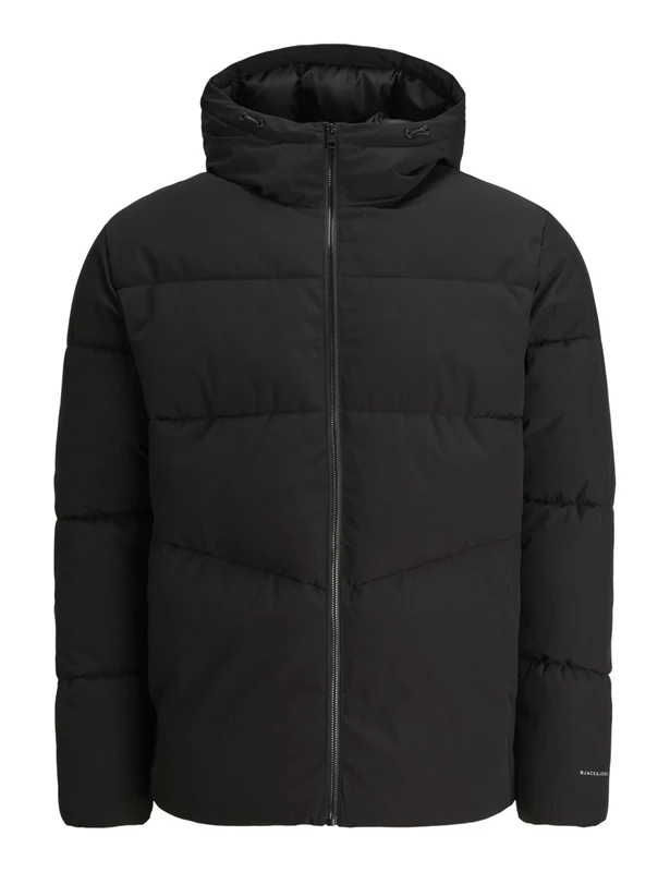 JACK & JONES Men's Jjglobal Puffer Jacket Pls, Black, 4X_l