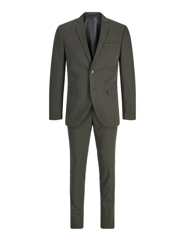 JACK & JONES Single Breasted Blazer and Tailored Trousers JPRFRANCO Super Slim Fit Suit Rosin, 50