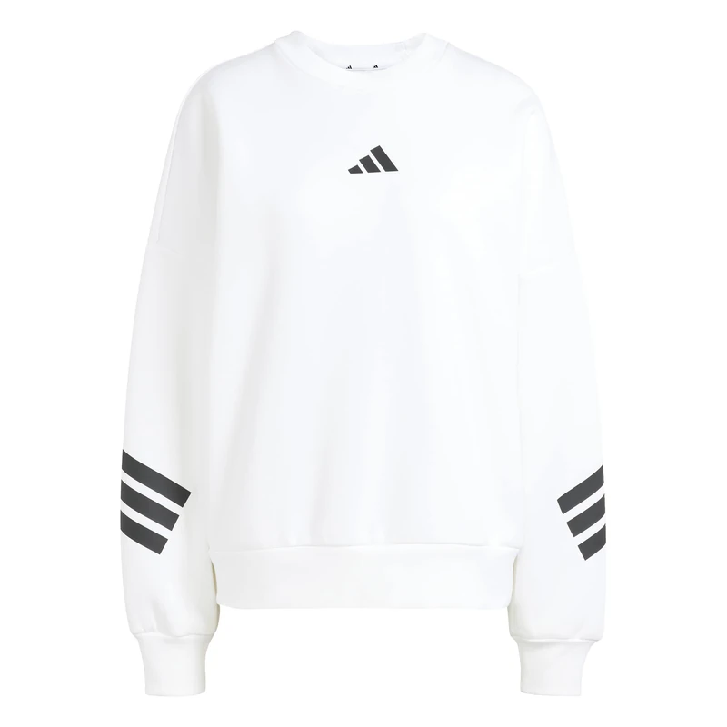 adidas Women's FUTURE ICONS THREE STRIPES SWEATSHIRT, white, S