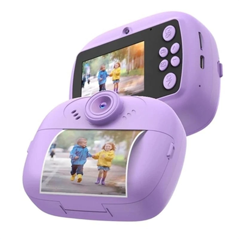 Celly, Kids Instant Print Camera with 30 Effects, Charging Time 150 Minutes, Purple - Image 1
