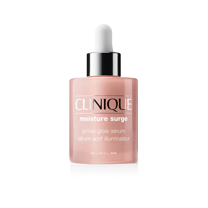 Clinique Moisture Surge Active Glow Serum With 5% Lactic Acid, Vitamin C + Hyaluronic Acid, Hydrating, Lightweight + Oil-Free Serum