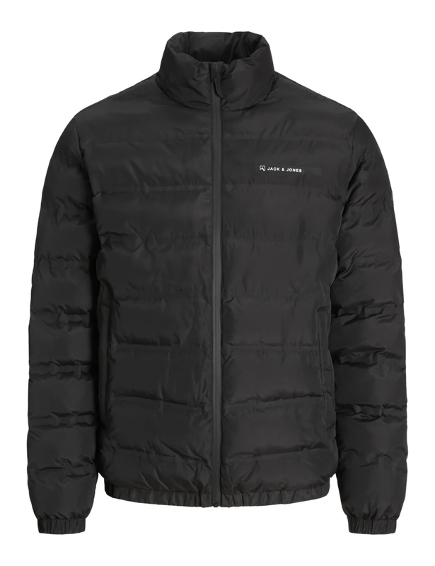 JACK & JONES Men's Jjalpes Heat Quilted Puffer Jacket Aw25, Black, M