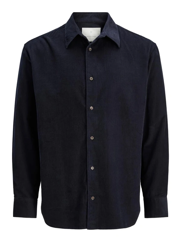 JACK & JONES Men's Jprccascot Corduroy L/S Shirt, Night Sky, XL