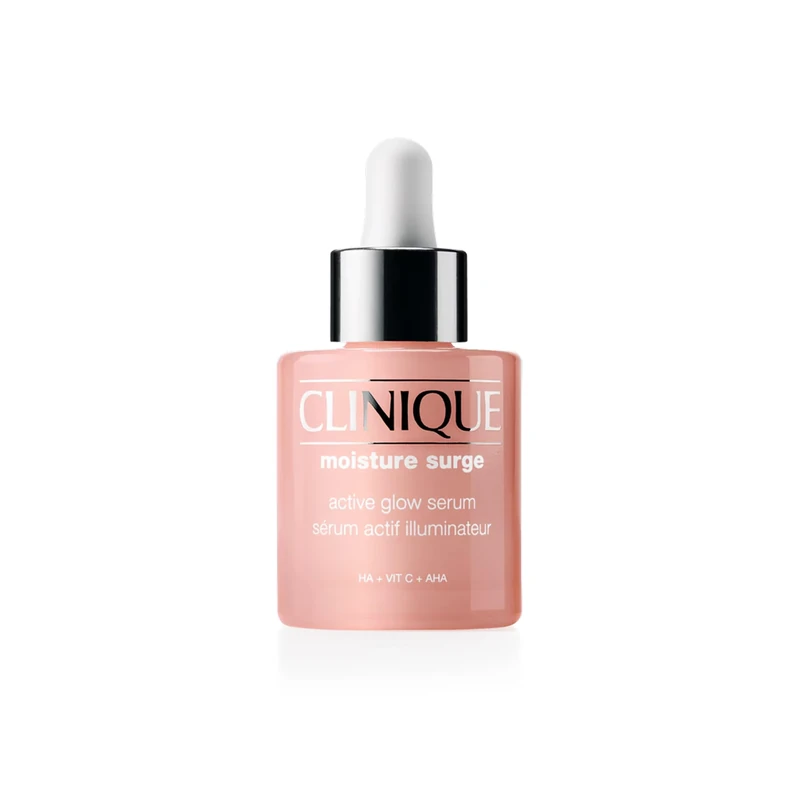 Clinique Moisture Surge Active Glow Serum With 5% Lactic Acid, Vitamin C + Hyaluronic Acid, Hydrating, Lightweight + Oil-Free Serum
