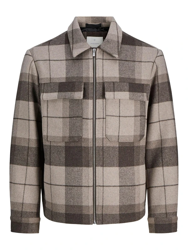 JACK & JONES Men's Jprccrussel Wool Blend Jacket Sn, Brindle, XL, brindle, x_l