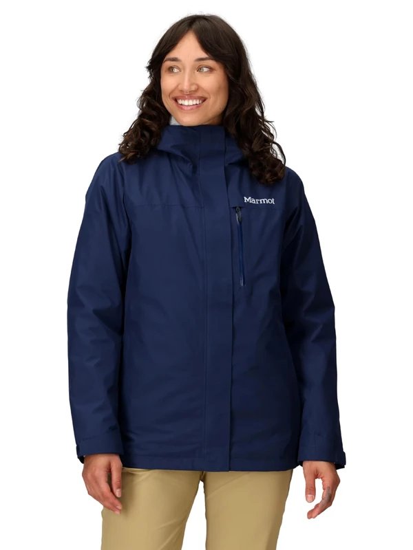 Marmot Women's Ramble Component Jacket, Waterproof Jacket, Lightweight Hooded 3 in 1 Rain Jacket, Windproof Raincoat, Breathable Windbreaker for Running and Hiking, Arctic Navy, XL
