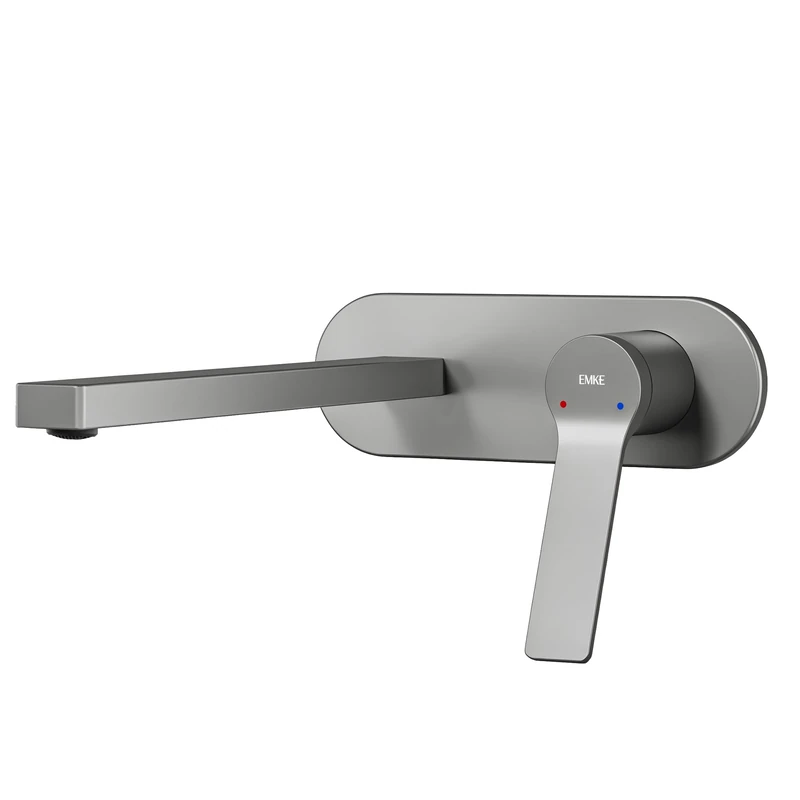 EMKE Modular Bathroom Sink Tap – Charcoal Brass, Ceramic Cartridge, Aerator and Water Saving, 288 x 210 x 70 mm, Easy Installation, Modern Design - Image 1