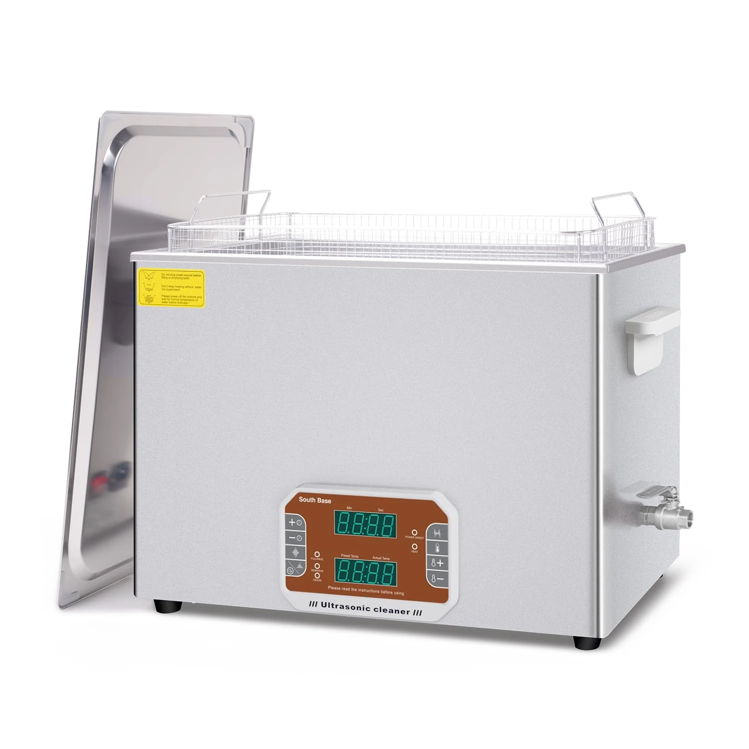 SOUTH BASE Ultrasonic Cleaner,37L Sonic Cleaner with Cleaning Basket,Timer&Heater,720W Touch Control Ultrasonic cleaning machine for Gun,Motorcycle Engine,Carburetor Parts,Chain