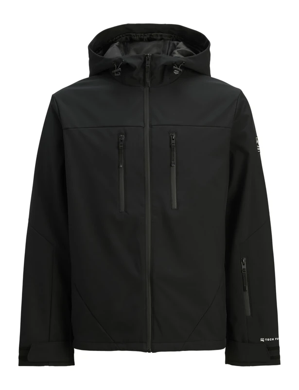 JACK & JONES Men's Jjlagarde Aw25 Softshell Jacket, Black Beauty, x_l