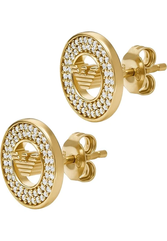 Emporio Armani Women's Gold-Tone Sterling Silver Earring, EG3629710