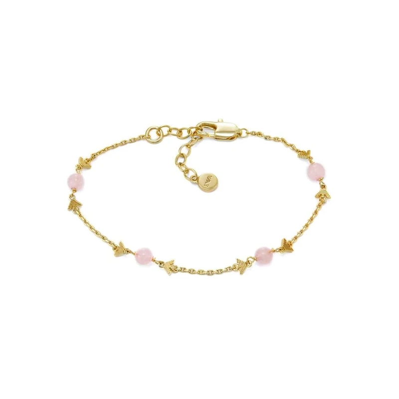 Emporio Armani Women's stainless steel or brass with Gold tone lobster clasp closure bracelet