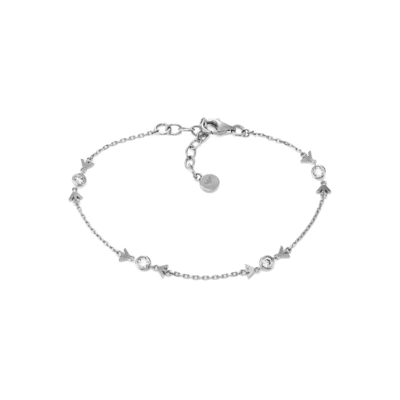 Emporio Armani Women's Sterling Silver with lobster clasp closure bracelet