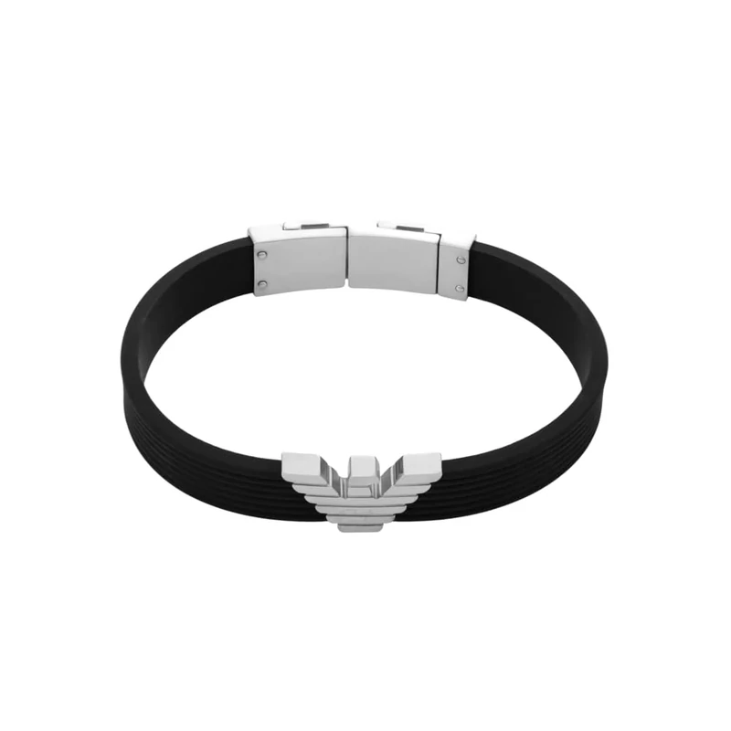 Emporio Armani Men's Leather or Silicon with Magnet closure bracelet