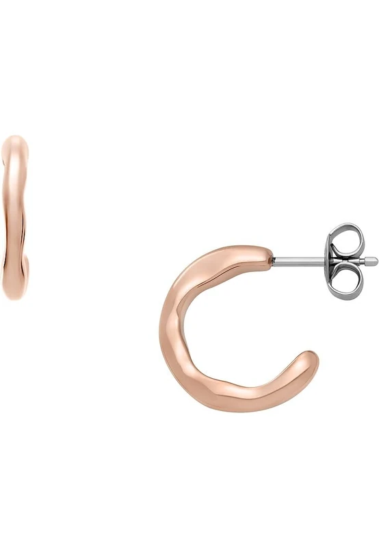 Skagen Women's Rose gold tone Stainless Steel or Semi- Precious with post closure Earrings
