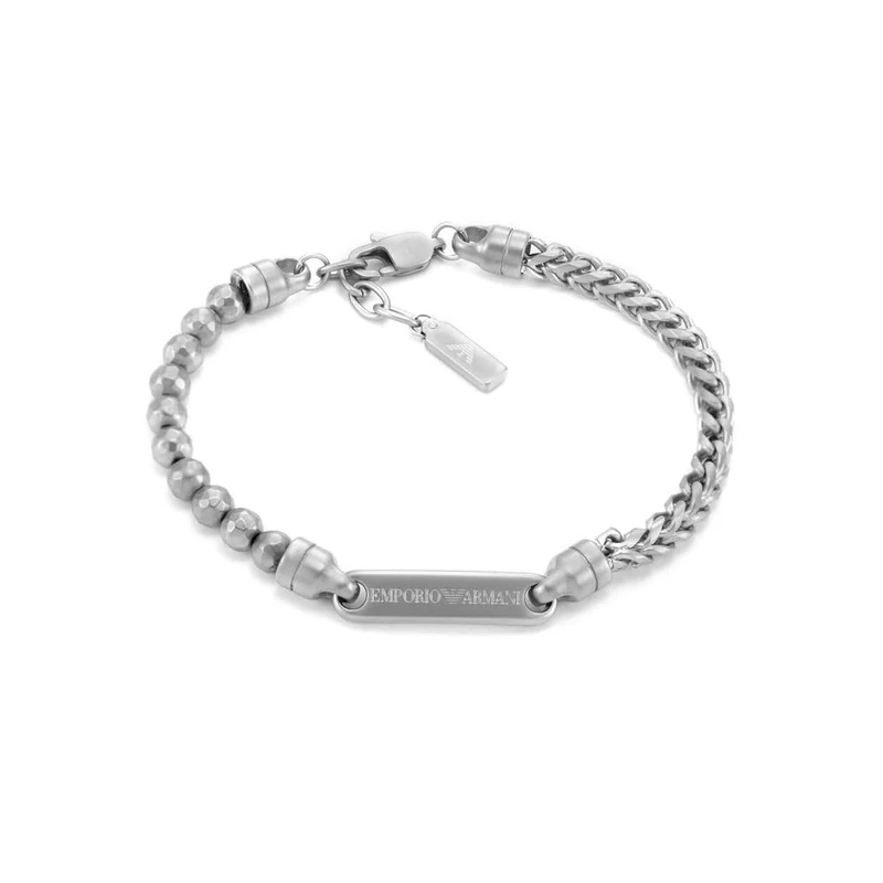 EMPORIO ARMANI Men's Stainless Steel or beaded with lobster clasp closure bracelet