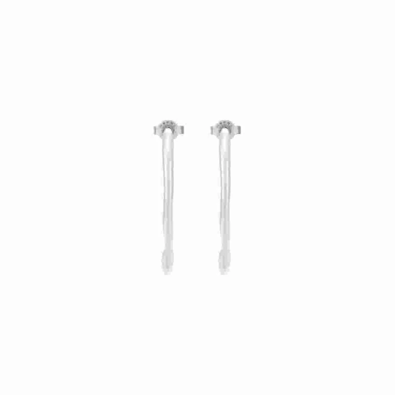 Skagen Women's Moderne Stak Silver-Tone Stainless Steel Earring, SKJ1871040